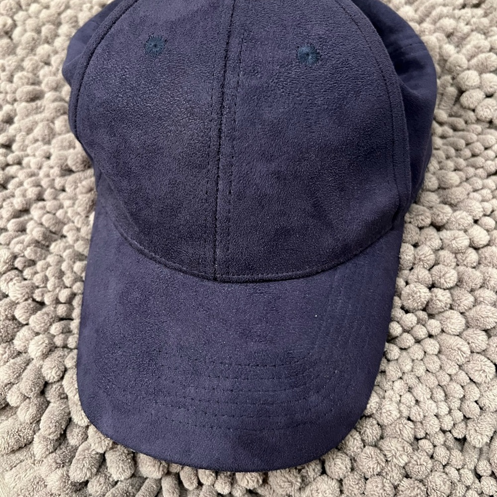 Topshop velvet blue hat